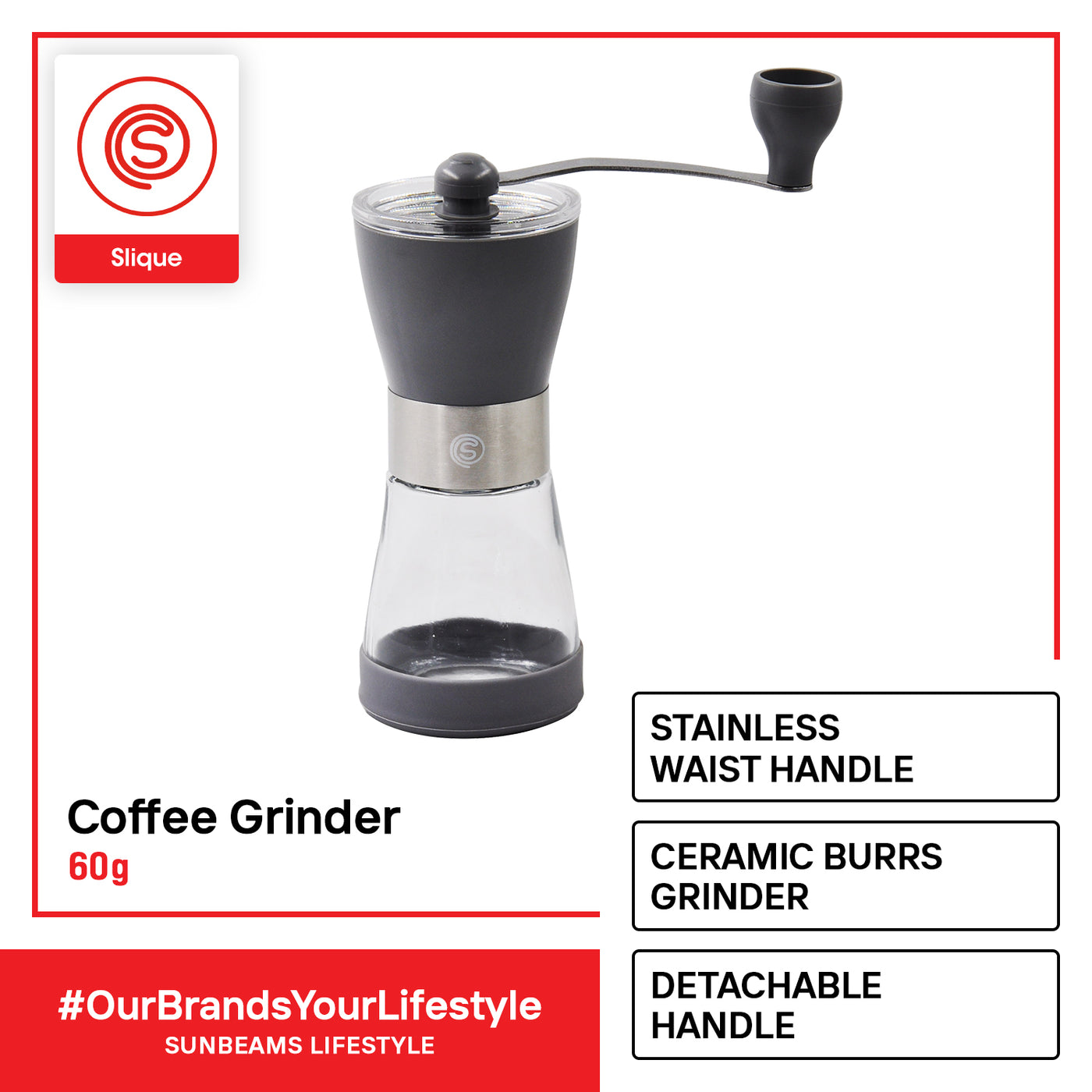 SLIQUE Premium Coffee Grinder 600ml |0.06L Amazing Gift Ideas For Any Occasion!