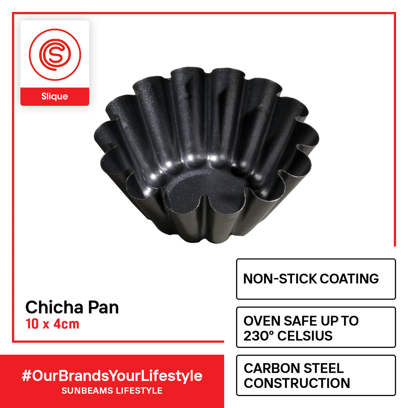 Slique Nonstick Bakeware Round Muffin Pan- Baking Tools and Equipment - Best Gift for Mother/Gift for Wife/Birthday Gift/Anniversary Gift.