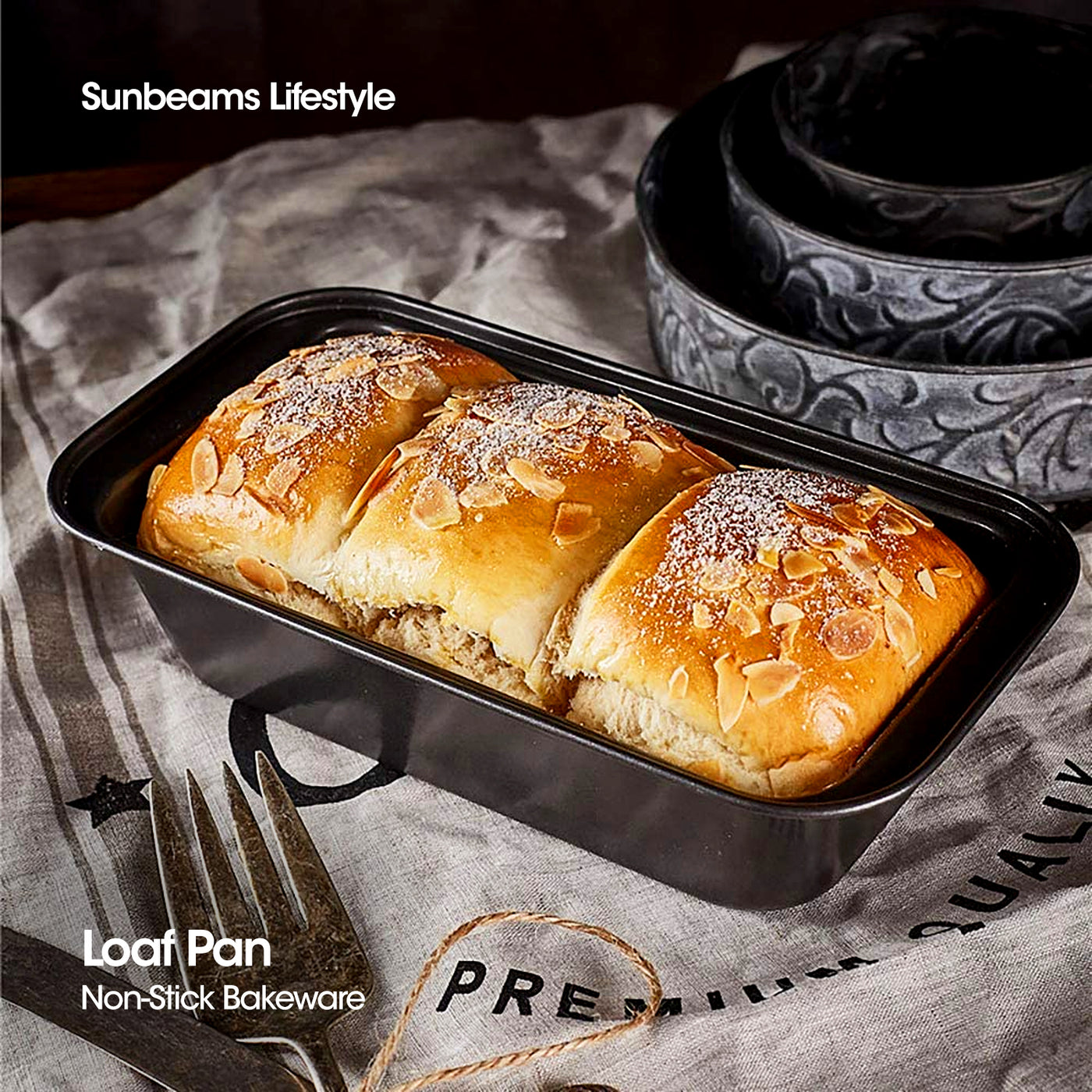 SLIQUE Loaf Pan 27x15x10cm | Oven Safe | Non-Stick | Baking Essentials