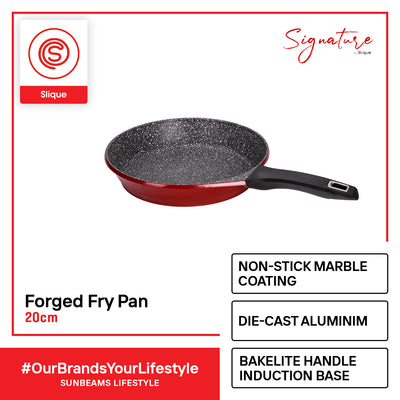 SIGNATURE by Slique Forged Fry Pan Premium Multi Layer Non-Stick Coating Induction Base Handle Amazing Gift Idea For Any Occasion!