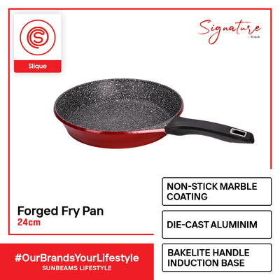 SIGNATURE by Slique Forged Fry Pan Premium Multi Layer Non-Stick Coating Induction Base Handle Amazing Gift Idea For Any Occasion!