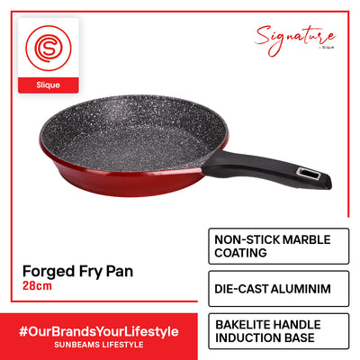 SIGNATURE by Slique Forged Fry Pan Premium Multi Layer Non-Stick Coating Induction Base Handle Amazing Gift Idea For Any Occasion!