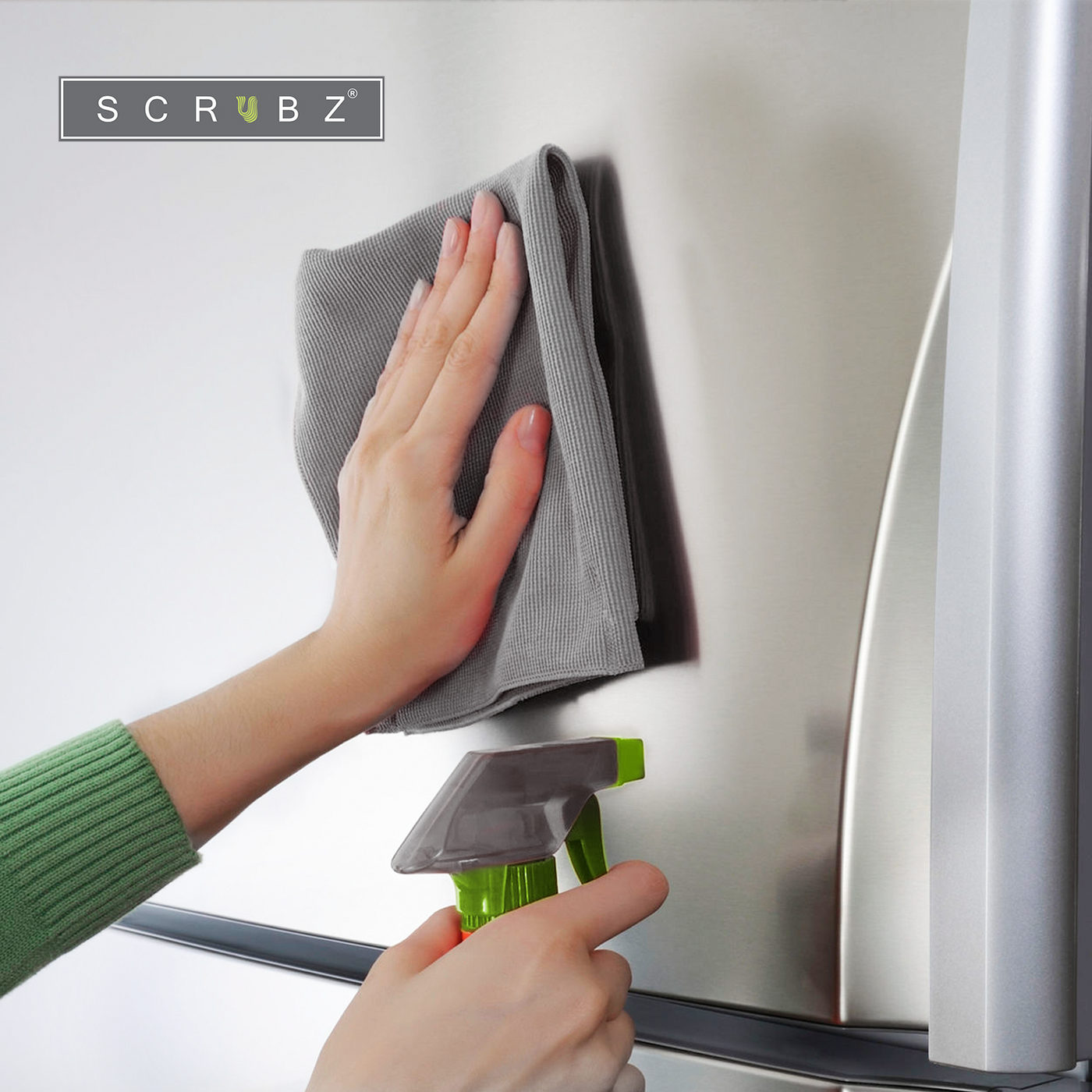 SCRUBZ Premium Cleaning Cloth set of 10, 80% Polyester | 20% Polyamide 40x 30cm Grey Amazing Gift Idea For Any Occassion!