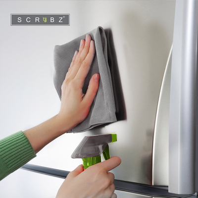 SCRUBZ Premium Cleaning Cloth set of 10, 80% Polyester | 20% Polyamide 40x 30cm Grey Amazing Gift Idea For Any Occassion!