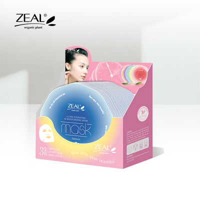 ZEAL Premium Face Mask Skin Care Hydrating & Moisturizing Mask 25ml Amazing Gift Idea For Any Occasion!