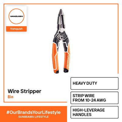 VANQUISH Wire Stripper Heavy-Duty Forged Premium | Heavy Duty | Professional