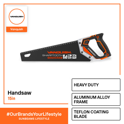 VANQUISH Handsaw Premium | Heavy Duty | Professional Sharp Tooth