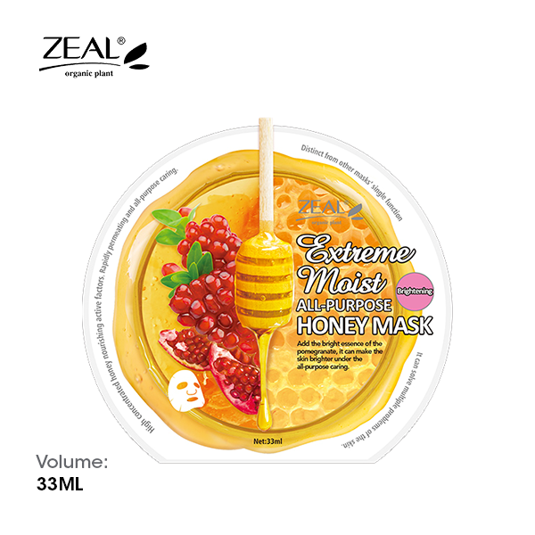 ZEAL Premium Honey Mask Skin Care Extreme Moist All-Purpose Honey Mask 33ml Amazing Gift Idea For Any Occasion!