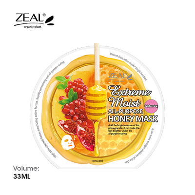 ZEAL Premium Honey Mask Skin Care Extreme Moist All-Purpose Honey Mask 33ml Amazing Gift Idea For Any Occasion!