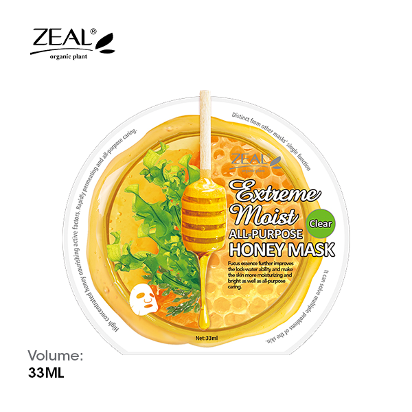 ZEAL Premium Honey Mask Skin Care Extreme Moist All-Purpose Honey Mask 33ml Amazing Gift Idea For Any Occasion!
