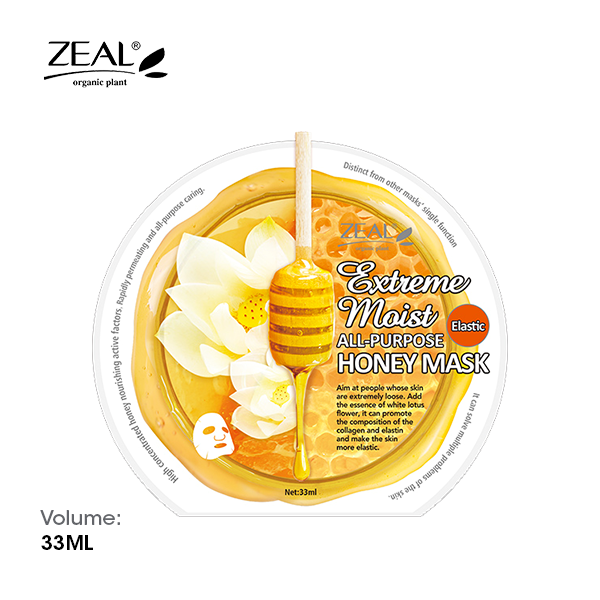 ZEAL Premium Honey Mask Skin Care Extreme Moist All-Purpose Honey Mask 33ml Amazing Gift Idea For Any Occasion!