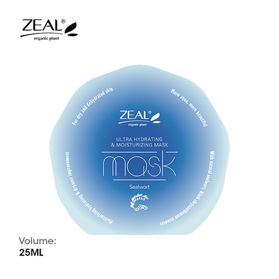 ZEAL Premium Face Mask Skin Care Hydrating & Moisturizing Mask 25ml Amazing Gift Idea For Any Occasion!