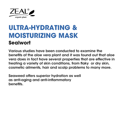ZEAL Premium Face Mask Skin Care Hydrating & Moisturizing Mask 25ml Amazing Gift Idea For Any Occasion!