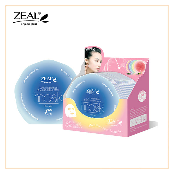 ZEAL Premium Face Mask Skin Care Hydrating & Moisturizing Mask 25ml Amazing Gift Idea For Any Occasion!