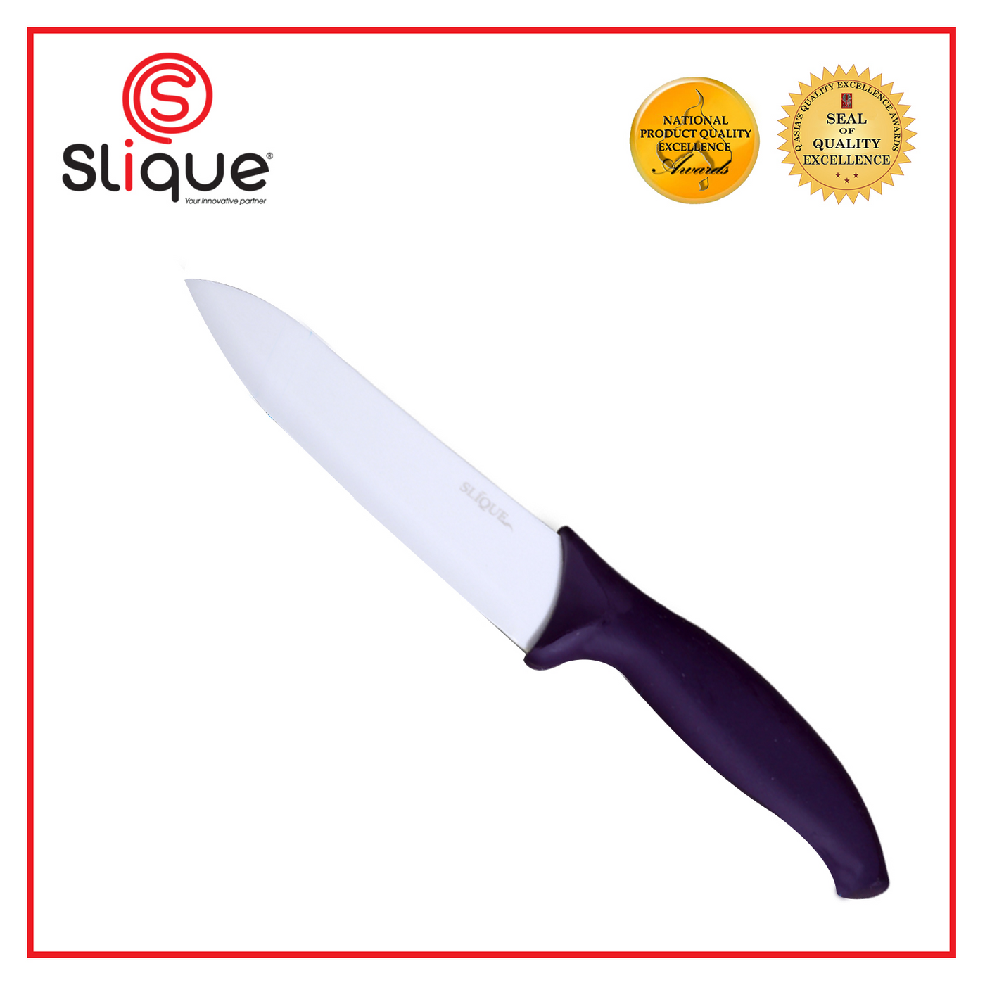 SLIQUE Ceramic Utility Knife 4" Amazing Gift Idea For Any Occasion!