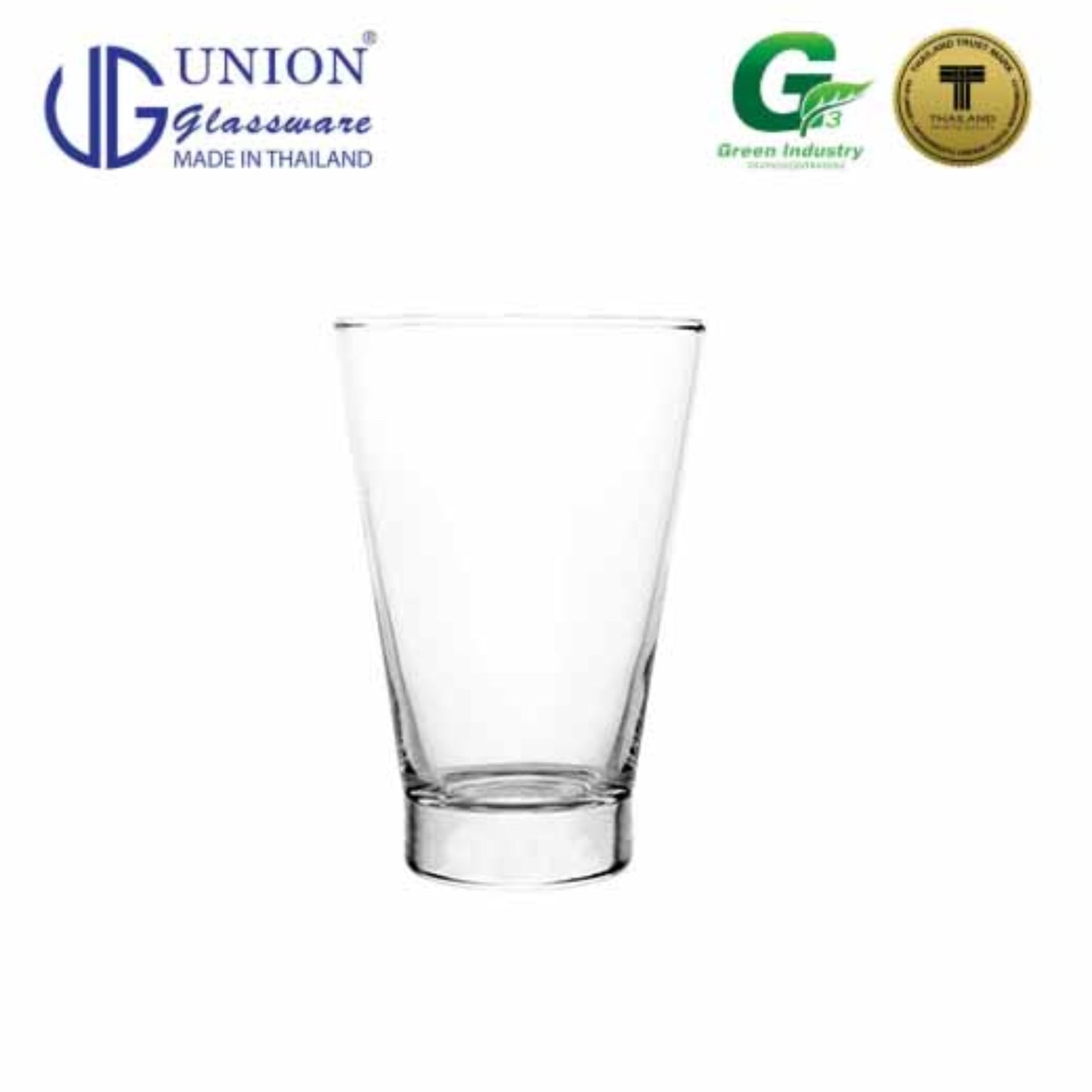 UNION GLASS Thailand Premium Clear Glass Highball Glass 138 ml | 15 oz Set of 6