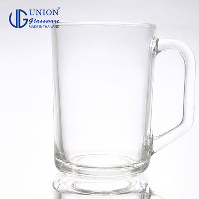 UNION GLASS Thailand Premium Clear Glass Beer Mug  Beer Lovers 440ml Set of 6 Amazing Gift Idea For Any Occasion!