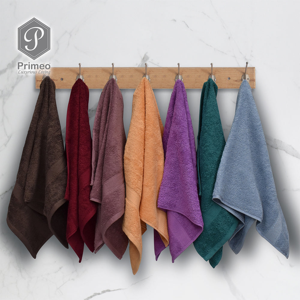 INFINITE by PRIMEO Hand Towel Ring Spun Carded 100% Cotton 500gsm 16x16" Buy One Get One Soft High Absorbent Amazing Gift Idea For Any Occasion!