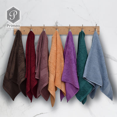 INFINITE by PRIMEO Hand Towel Ring Spun Carded 100% Cotton 500gsm 16x16" Buy One Get One Soft High Absorbent Amazing Gift Idea For Any Occasion!