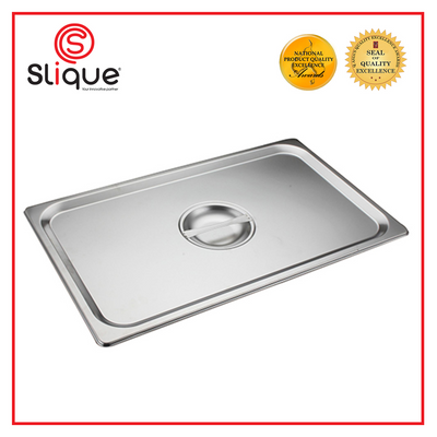 SLIQUE Premium Stainless Steel Food Pan Lid 1x1 54x33.5x16.5cm  Amazing Gift Idea For Any Occasion!