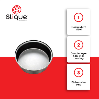 SLIQUE Premium Non-Stick Round Muffin Pan Oven Safe 16.5x16.5x3cm Baking Essentials Amazing Gift Idea For Any Occasion!