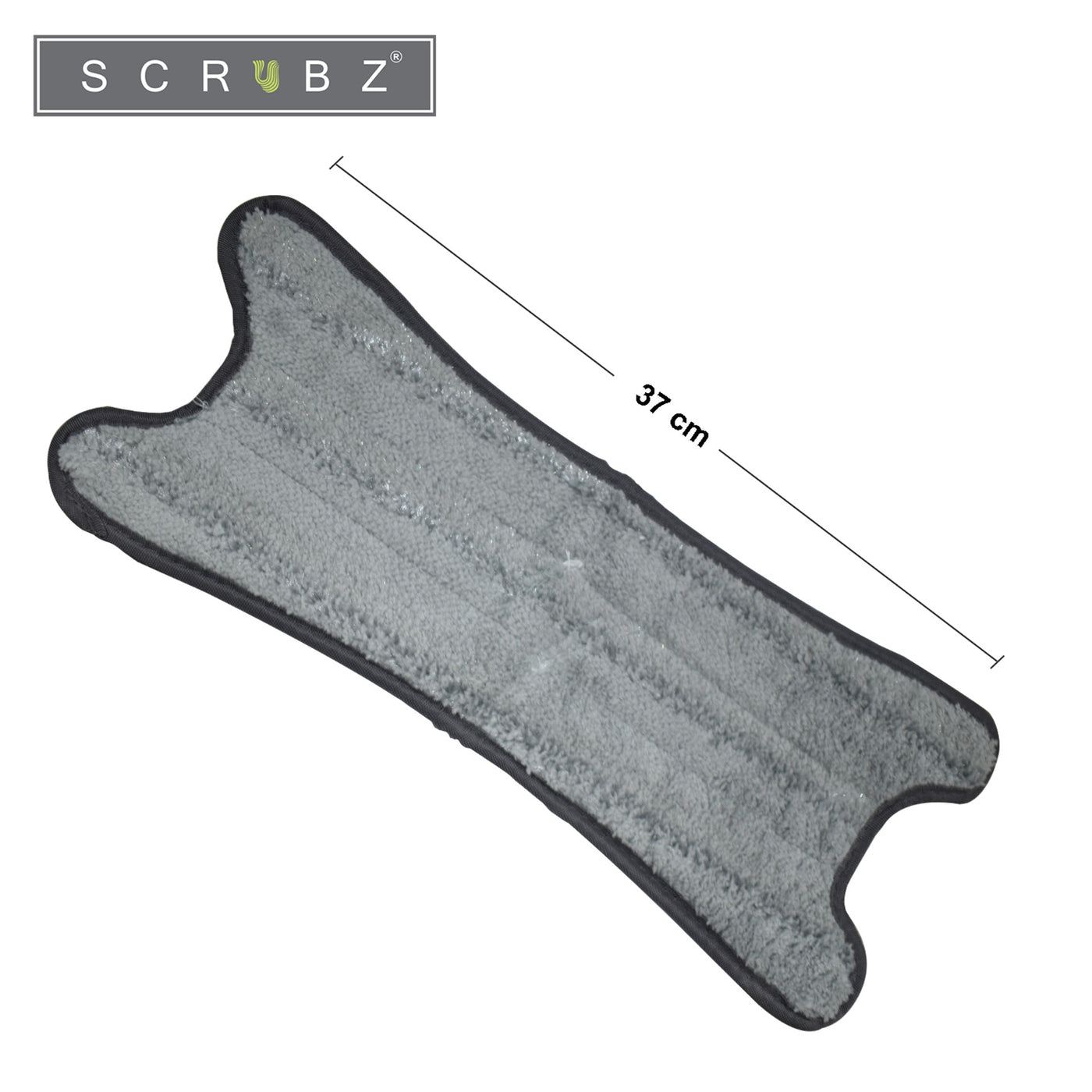 SCRUBZ Heavy Duty Cleaning Essentials Easy Grip Premium Microfiber 360ᴼ X-Type Flat Mop Self-Wringing