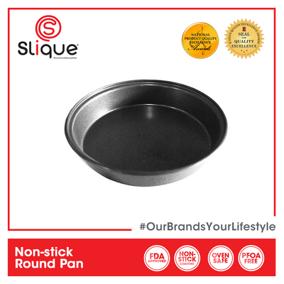 SLIQUE Premium Non-Stick Round Muffin Pan Oven Safe 16.5x16.5x3cm Baking Essentials Amazing Gift Idea For Any Occasion!