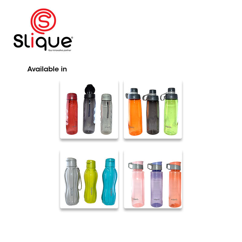 SLIQUE PP Sports Water Bottle BPA Free Set of 3 500ml | 0.5L  Modern Italian Design Amazing Gift Idea For Any Occasion! (Boy)