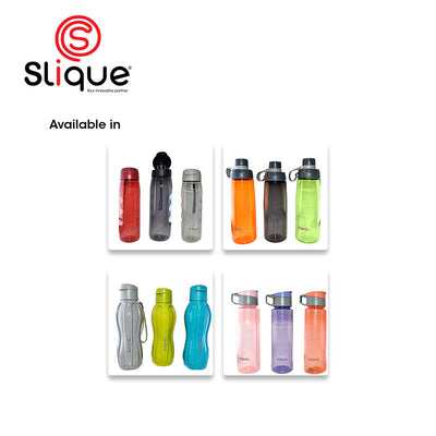 SLIQUE PP Sports Water Bottle BPA Free Set of 3 500ml | 0.5L  Modern Italian Design Amazing Gift Idea For Any Occasion! (Boy)