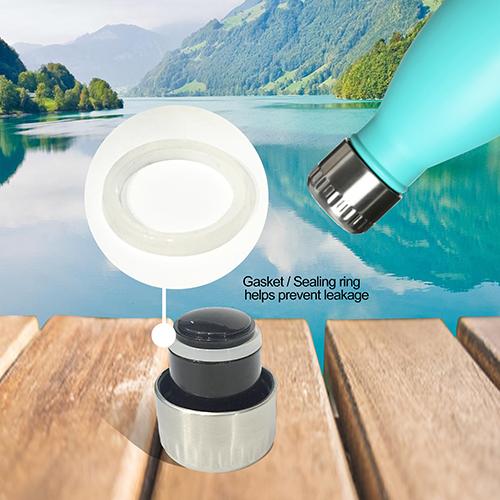 SLIQUE Stainless Steel Glossy Finish Insulated Water Bottle 500ml Amazing Gift Idea For Any Occasion! (Green)