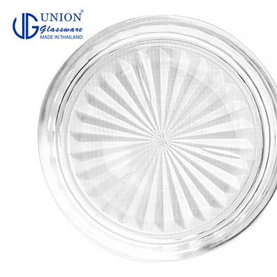 UNION GLASS Thailand Premium Clear Glass Coaster 3.25" 50ml Set of 12