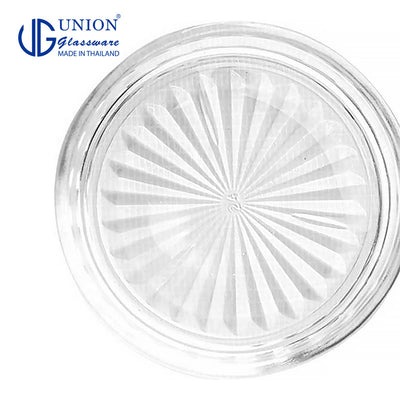 UNION GLASS Thailand Premium Clear Glass Coaster 3.25" 50ml Set of 12 Amazing Gift Idea For Any Occasion!