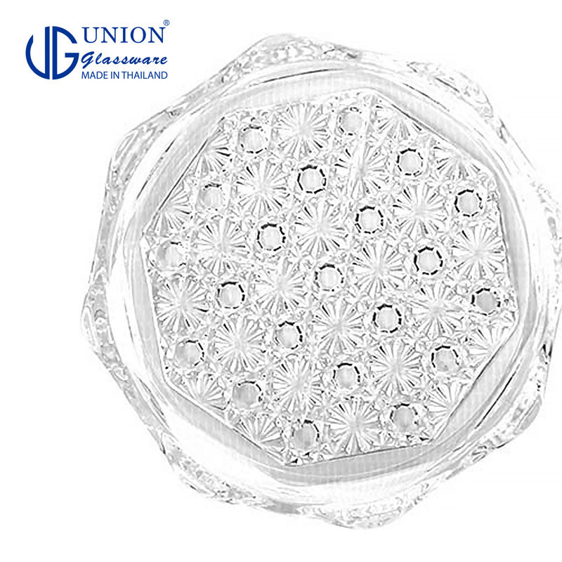 UNION GLASS Thailand Premium Clear Glass Coaster 3.5" 45ml Set of 12 Amazing Gift Idea For Any Occasion!