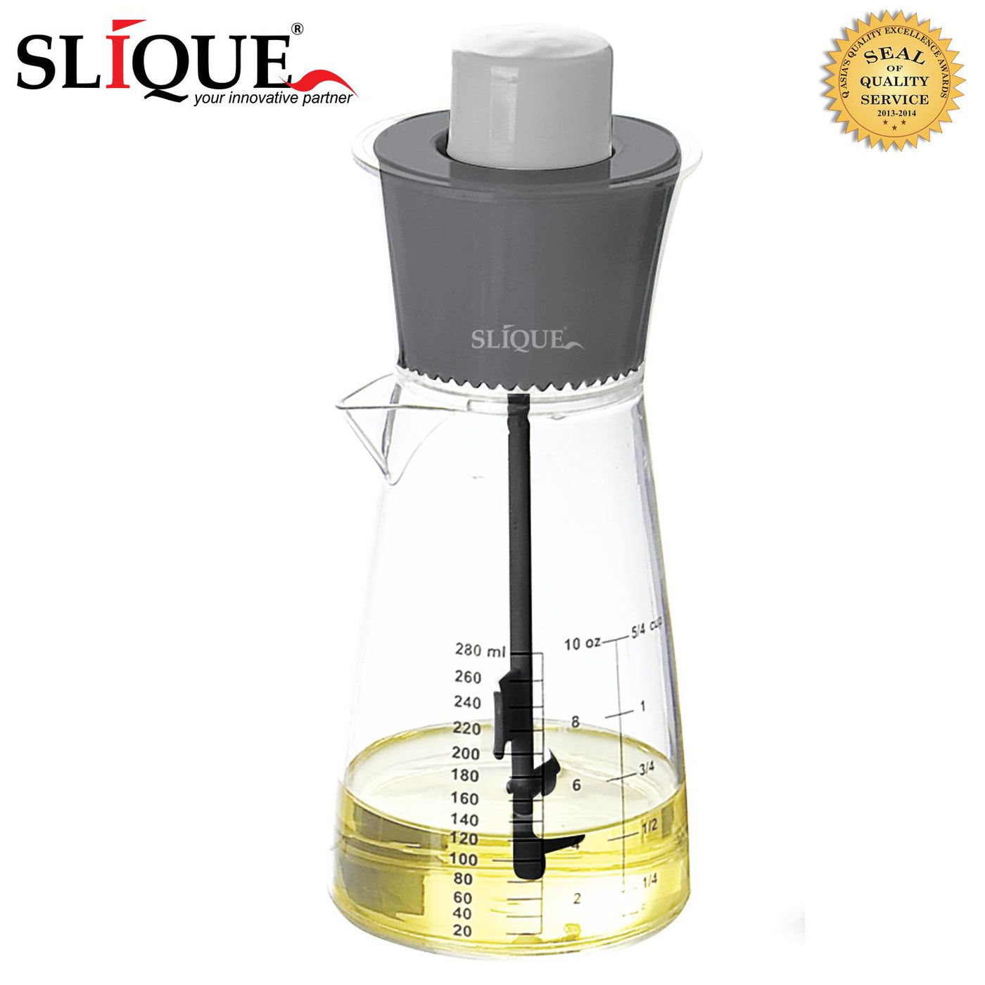 SLIQUE Premium Salad Dressing Mixer Bottle  500ml |0.5L Kitchen Essentials Amazing Gift Idea For Any Occasion!
