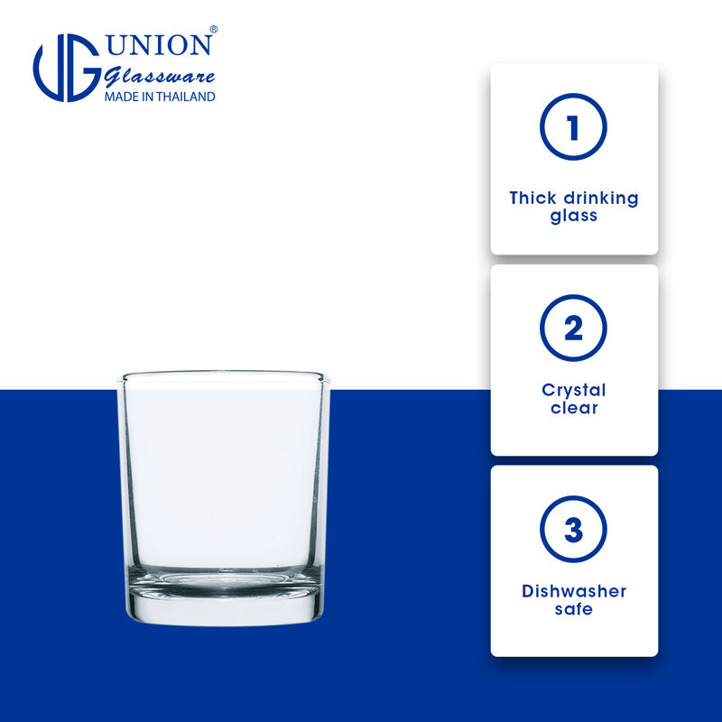UNION GLASS Thailand Premium Clear Glass Shot Glass 60ml Set of 6