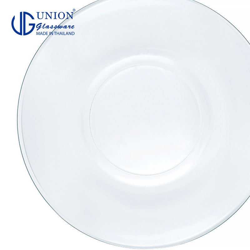 UNION GLASS Thailand Premium Clear Glass Saucer 355ml Set of 6