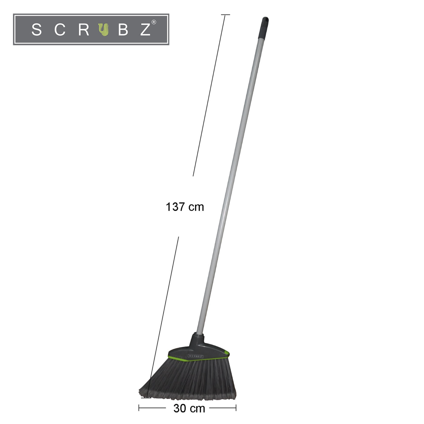 SCRUBZ Premium Long Angle Broom 137x30cm