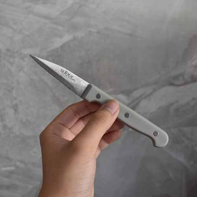 SLIQUE Premium Stainless Steel Kitchen Knife w/ Scissors Cutting Board Set of 5 Amazing Gift Idea For Any Occasion!