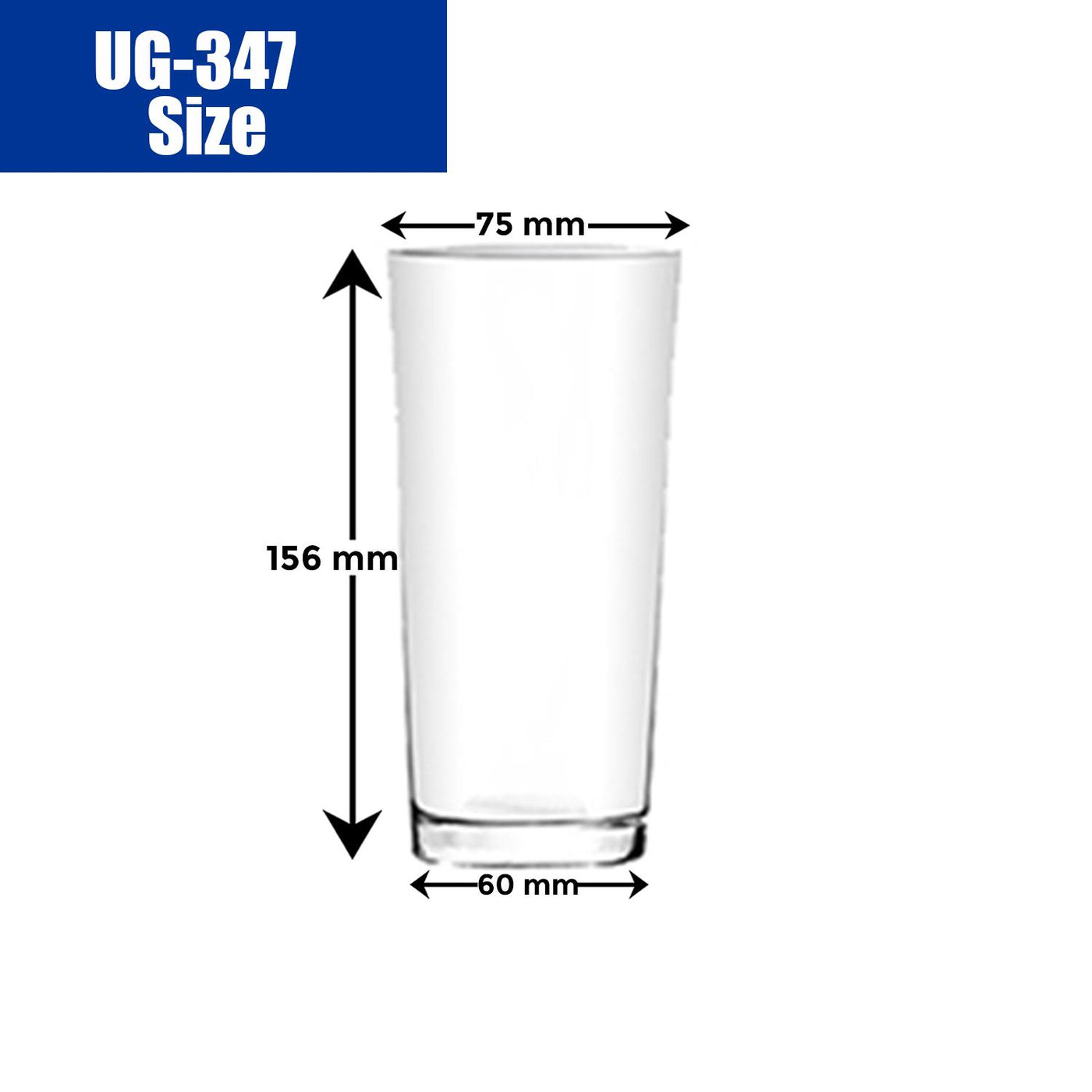UNION GLASS Thailand Premium Clear Highball Glass 455ml Set of 6 Amazing Gift Idea For Any Occasion!