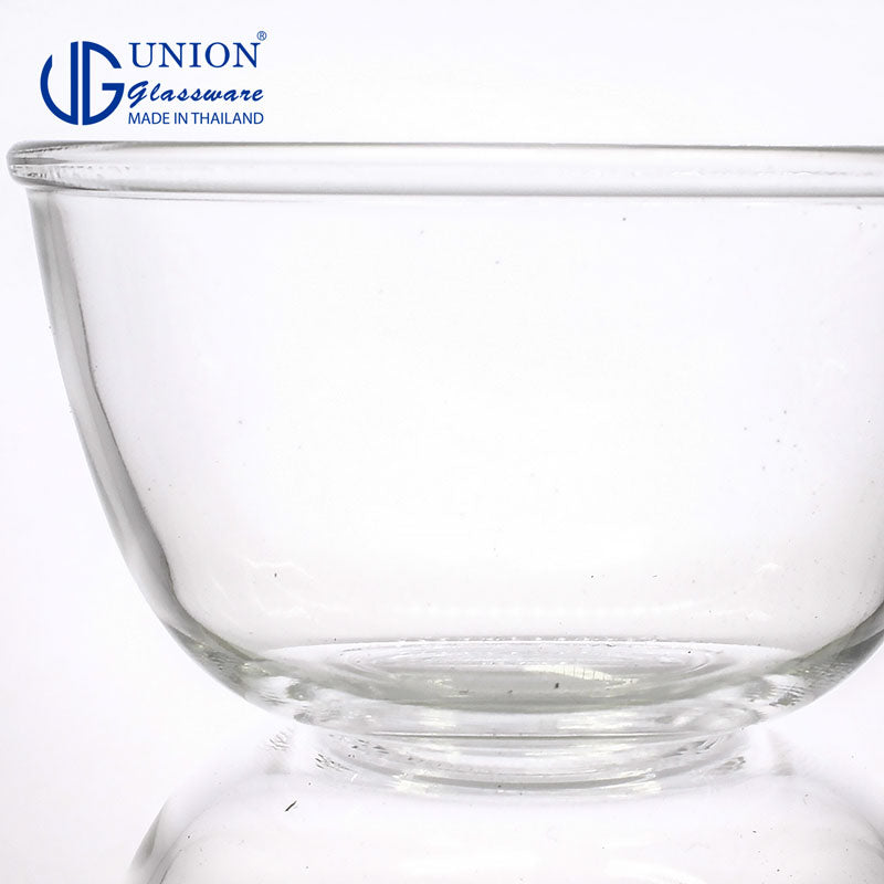 UNION GLASS Thailand Premium Clear Glass Bowl 405ml | 4.6oz | 4.6" Set of 6 Amazing Gift Idea For Any Occasion!