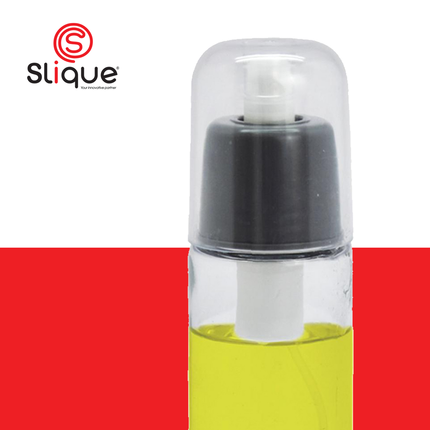 SLIQUE Premium Borosilicate Glass Oil & Vinegar Sprayer Spill Proof 160ml