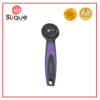 SLIQUE Premium Nylon Ice cream Scoop TPR Silicone Handle Kitchen Essentials Amazing Gift Idea For Any Occasion! (Purple)