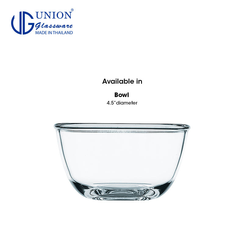 UNION GLASS Thailand Premium Clear Glass Bowl 620ml | 61oz Set of 6 Amazing Gift Idea For Any Occasion!