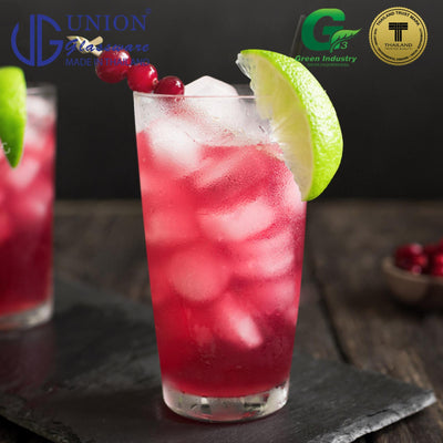 UNION GLASS Thailand Premium Clear Highball Glass 455ml Set of 6 Amazing Gift Idea For Any Occasion!
