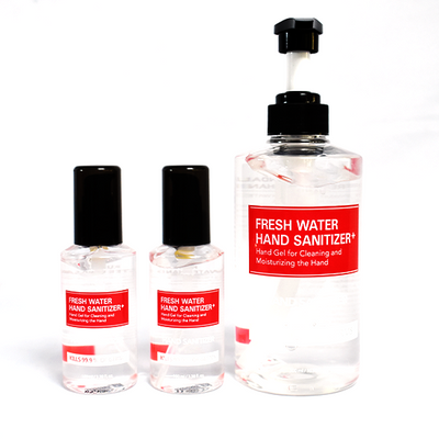 OSH Fresh Water Hand Sanitizer Set 500 mL Pump Bottle &amp; Free 100 mL Bottle