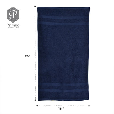 PRIMEO MY BASICS Hand Towel Premium Open End Yarn 100%Cotton 390gsm 16x26" Buy One Get One Soft High Absorbent Amazing Gift Idea For Any Occasion!